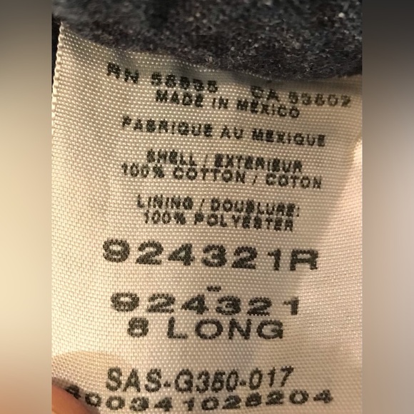 Cabela’s Flannel lined Denim Jeans Polka Dot Size Lining Size 8 Long - Picture 9 of 10